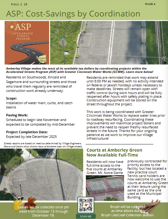 ASP Savings overview by coordinating with water works